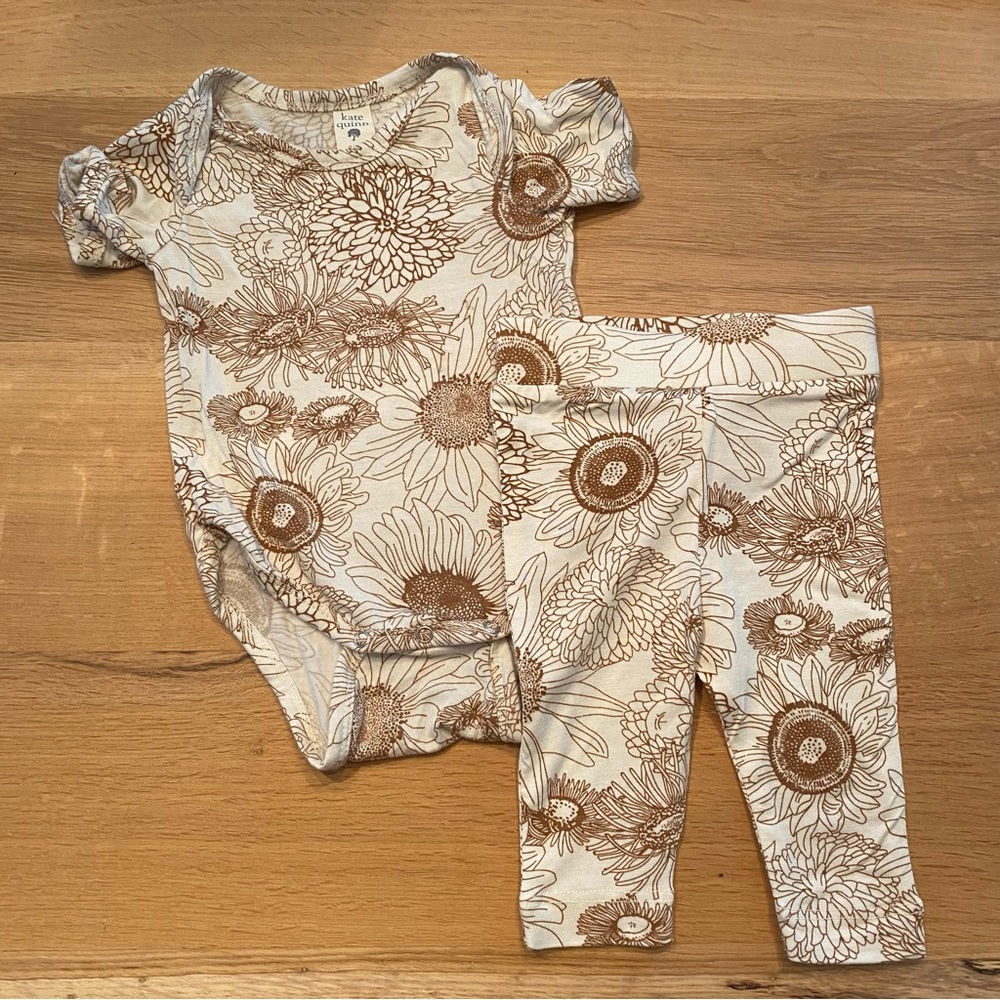 Kate Quinn matching bodysuit and pants, 0-3 months